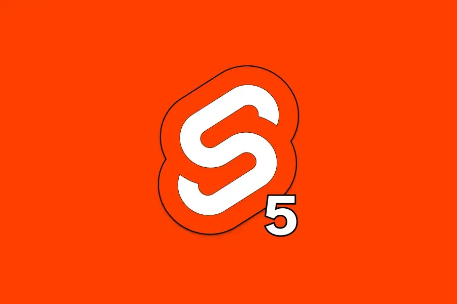 Svelte Logo with orange background